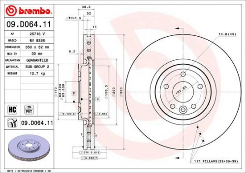 Brake disc BREMBO