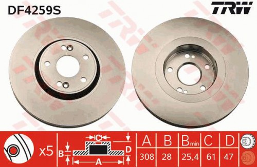 Brake disc TRW