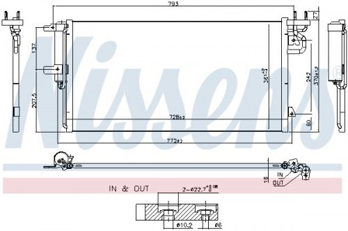 Condenser, air conditioning NISSENS