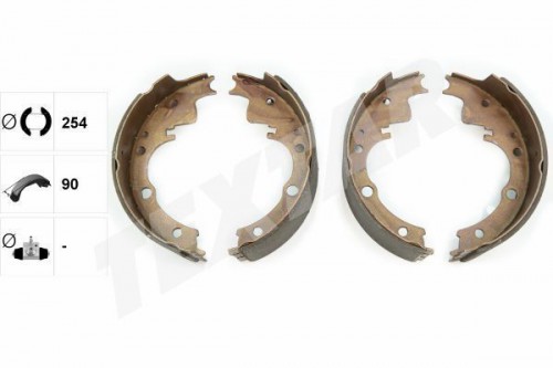 Brake shoe set TEXTAR