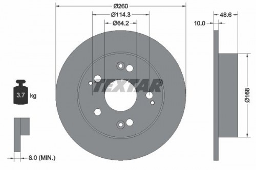 Brake disc TEXTAR