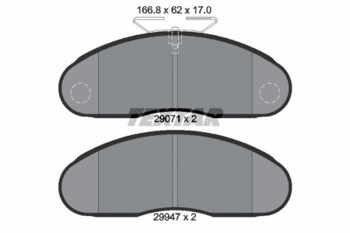 Brake pad set TEXTAR