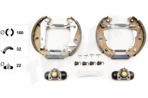 Brake shoe set TEXTAR