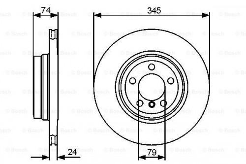 Brake disc BOSCH