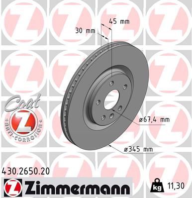 Brake disc ZIMMERMANN