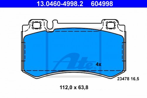 Brake pad set ATE