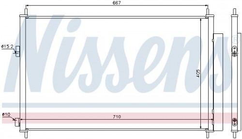 Condenser, air conditioning NISSENS