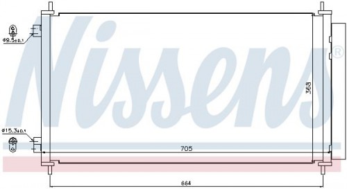 Condenser, air conditioning NISSENS