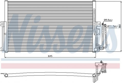 Condenser, air conditioning NISSENS