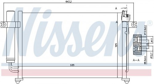 Condenser, air conditioning NISSENS