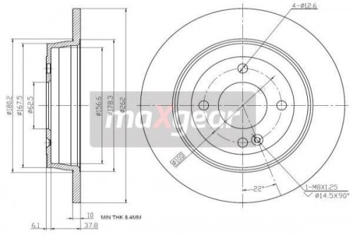 Brake disc MAXGEAR