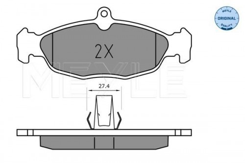 Brake pad set MEYLE