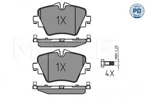 Brake pad set MEYLE