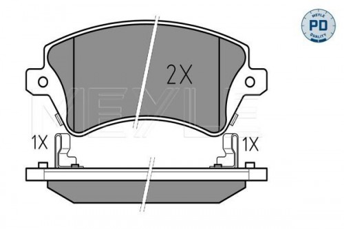 Brake pad set MEYLE