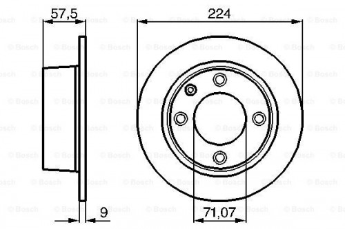 Brake disc BOSCH