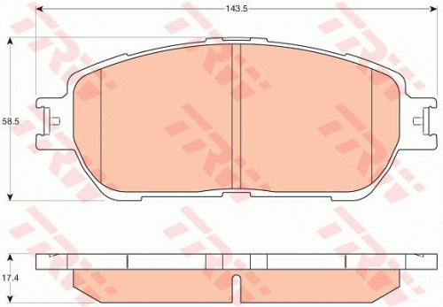 Brake pad set TRW