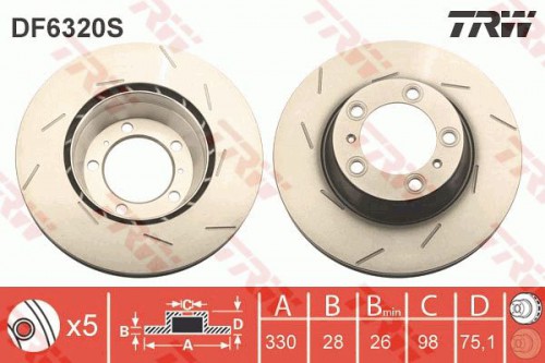 Brake disc TRW