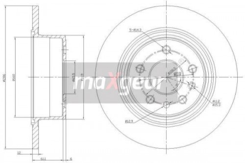 Brake disc MAXGEAR