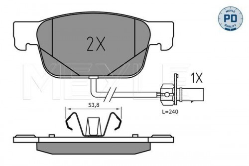 Brake pad set MEYLE