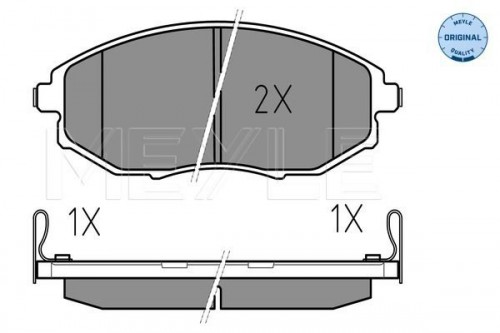 Brake pad set MEYLE