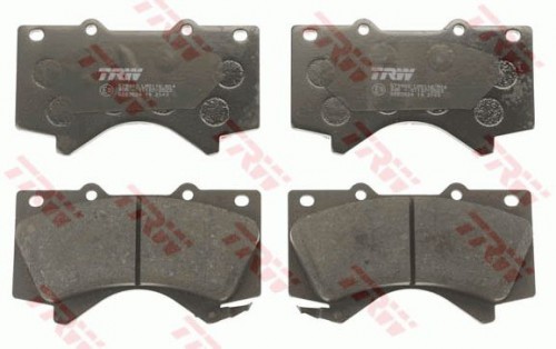 Brake pad set, disc brake TRW