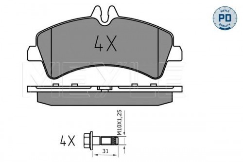 Brake pad set MEYLE