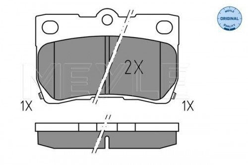 Brake pad set MEYLE