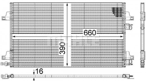 Condenser, air conditioning MAHLE