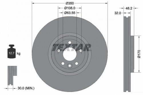 Brake disc TEXTAR