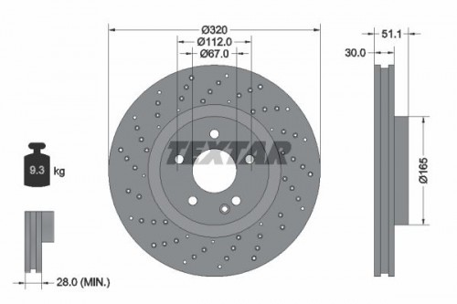 Brake disc TEXTAR