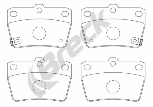 Brake pad set BRECK