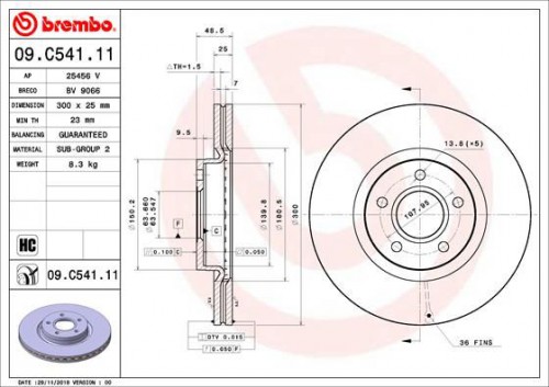 Brake disc BREMBO