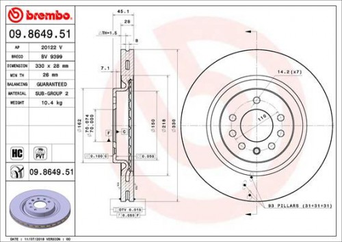 Brake disc BREMBO