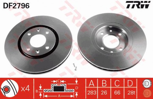 Brake disc TRW