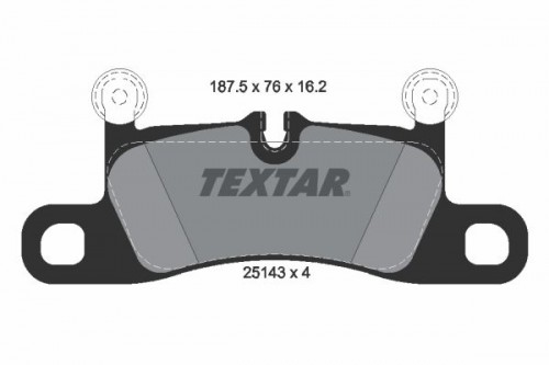Brake pad set, disc brake TEXTAR
