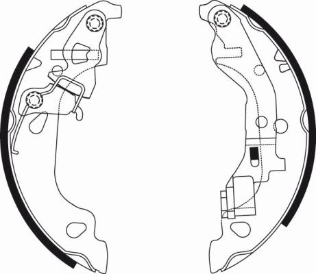 Brake shoe set TEXTAR