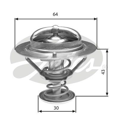 Thermostat, coolant GATES