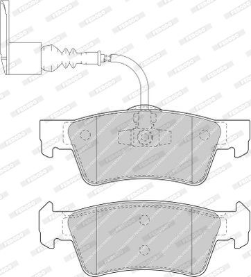 Brake pad set FERODO