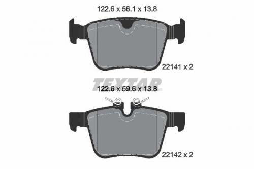 Brake pad set, disc brake TEXTAR