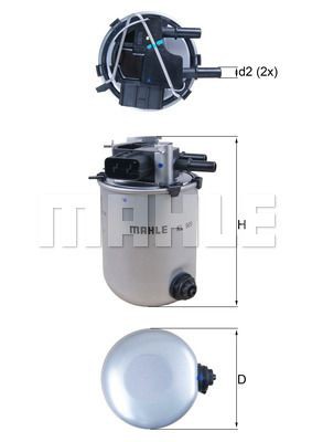 Fuel filter MAHLE