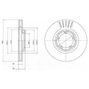 Brake disc DELPHI