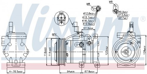 Compressor, air conditioning NISSENS