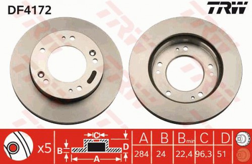 Brake disc TRW