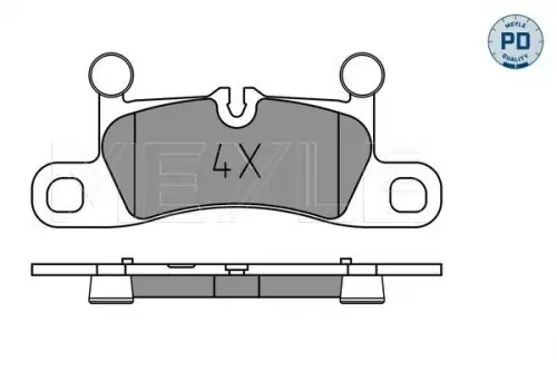 Brake pad set, disc brake MEYLE