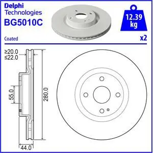 Brake disc DELPHI