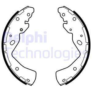 Brake shoe set DELPHI