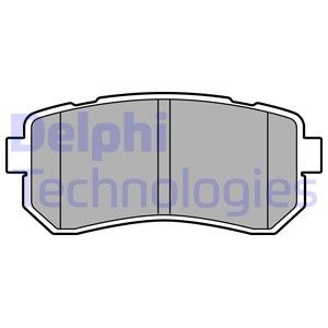 Brake pad set, disc brake DELPHI