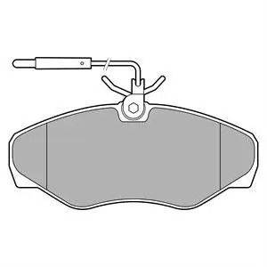 Brake pad set, disc brake DELPHI