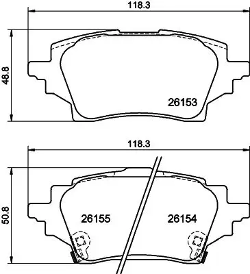 Brake pad set, disc brake TEXTAR