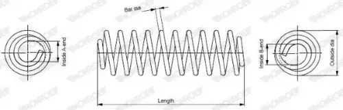 Coil spring MONROE